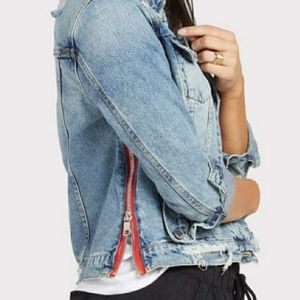 ISO Red zipper jacket